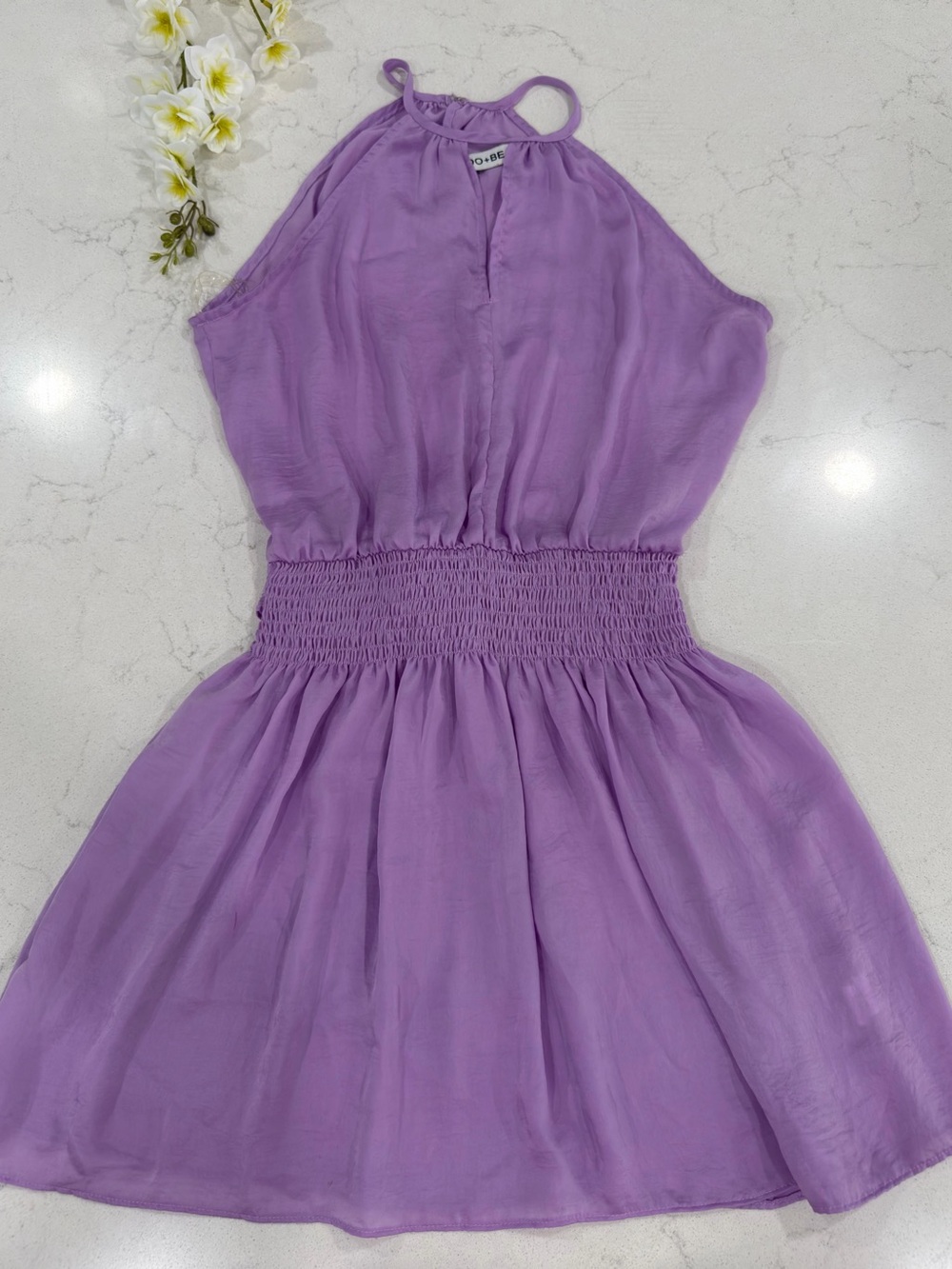 lavender dresses casual DO+BE | | Dobe Halter Smockedwaist Dress Lavender maxi dress Atria Signature Colors:Forest Green EXCLUSIVE DRESSES padme dress blue Padmé flattering sweet for wearing